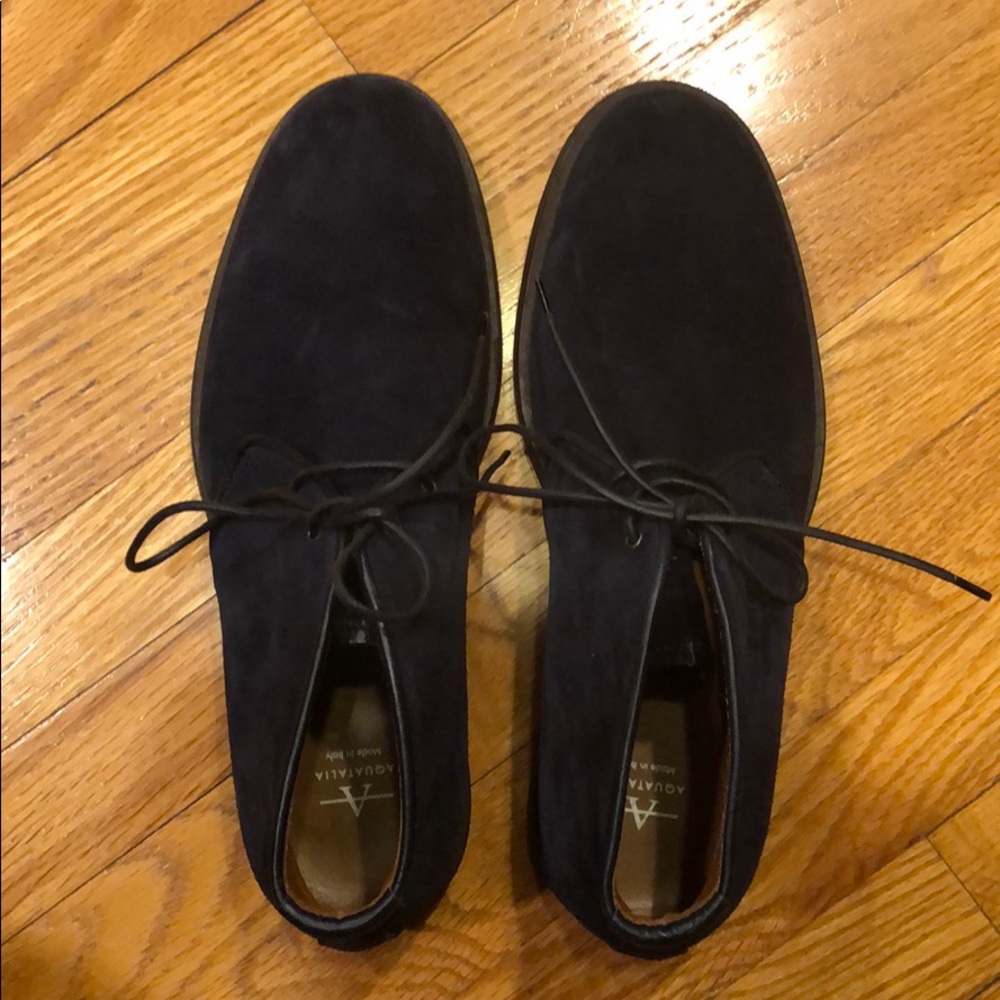 Men’s Aquaitalia Blue Chukka Suede Shoes